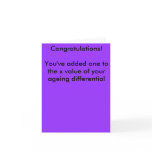 Mathmo's Birthday Card