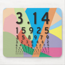 Maths: the colourful mathematical constant of Pi Mouse Pad