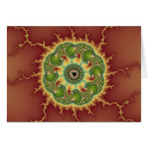Matilda21a - Fractal Art Greeting Card