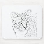 Matilda on the prowl mousepads