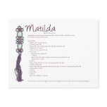 Matilda Postcard