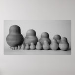matrioshka's family_b&w posters