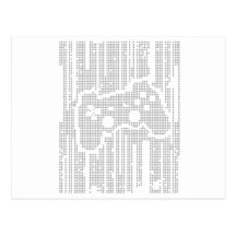 Matrix Pad - Controller Gamer Video Games Gaming Postcards
