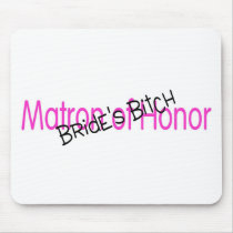 Matron of Honour Brides Bitch Pink Black