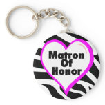 Matron Of Honour (Heart Zebra Print)