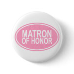Matron of Honour Wedding Oval Pink