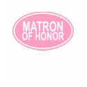 Matron of Honour Wedding Oval Pink t-shirts