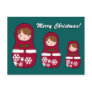 Matryoshka Christmas Postcard
