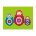 Matryoshka Dolls postcards