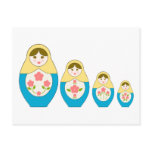 Matryoshka Russian Nesting Dolls postcards