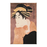 Matsumoto Yonesaburo in the role of the courtesan Stretched Canvas Print