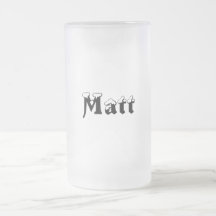 Matt-Name Style-Frosted Mug