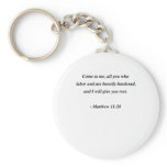 MATTHEW 11:28 keychains