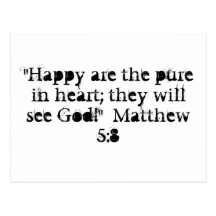 Matthew 5:8 Postcard