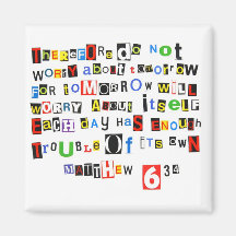 Matthew 6:34 magnet