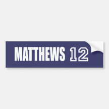 MATTHEWS Election Gear Bumper Sticker
