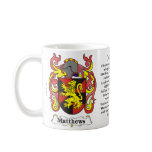 Matthews Family Coat of Arms mug
