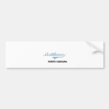 Matthews North Carolina City Classic Bumper Sticker