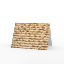 Matzah biscuit flatbread card