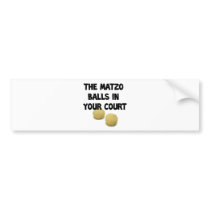 matzoh balls bumper stickers