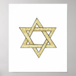 Matzoh Star of David Poster