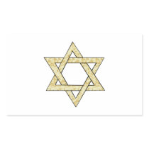 Matzoh Star of David Rectangle Sticker