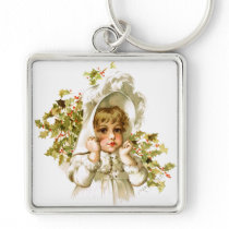 Maud Humphrey: Autumn Girl with Holly