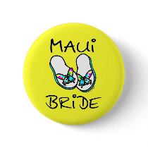 Maui Bride Wedding Favours Pins