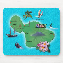 Maui Map Mouse Mats