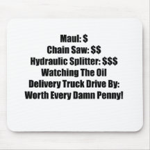 Maul Chainsaw Hydraulic Splitter Watching The Oil Mouse Pad