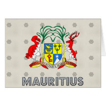 Mauritius Coat of Arms Greeting Cards