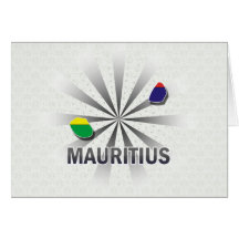 Mauritius Flag Map 2.0 Card
