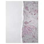 mauve and grey flower line art design flyers