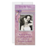 Mauve and Purple Save the Date Photo Card photo cards