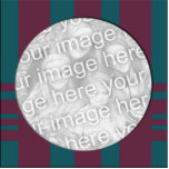 mauve and teal stripes photo frame photo sculptures