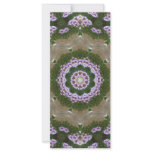 Mauve and White Lantana Kaleidoscope Art 1 rack cards
