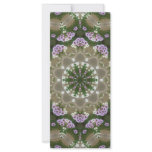 Mauve and White Lantana Kaleidoscope Art 2 rack cards