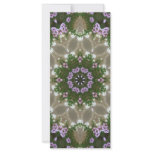 Mauve and White Lantana Kaleidoscope Art 3 rack cards