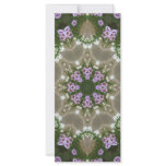 Mauve and White Lantana Kaleidoscope Art 5 rack cards
