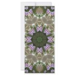 Mauve and White Lantana Kaleidoscope Art 6 rack cards