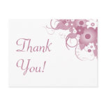 Mauve Bouquet Thank You Postcard