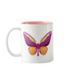 Mauve Butterfly mugs