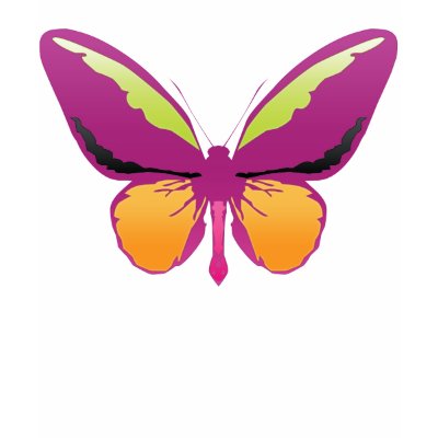 Mauve butterfly t-shirts by webunicorn