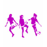 Mauve Female Soccer Skills t-shirts