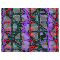 Mauve red black green pattern