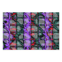 Mauve red black green pattern