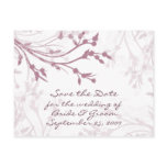 Mauve Tree Branches - Save the Date postcards