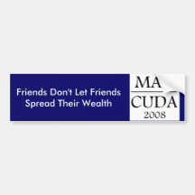MAV-CUDA, Friends Don't Let Friend... - Customised Bumper Stickers
