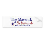 Maverick and Barracuda (McCain Palin 2008) bumper stickers