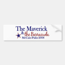 Maverick and Barracuda (McCain Palin 2008) Bumper Stickers